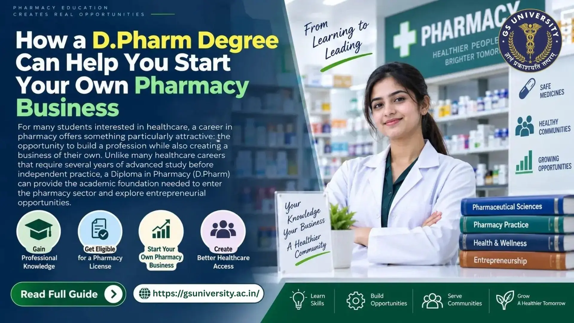 How a D.Pharm Degree Can Help You Start Your Own Pharmacy Business