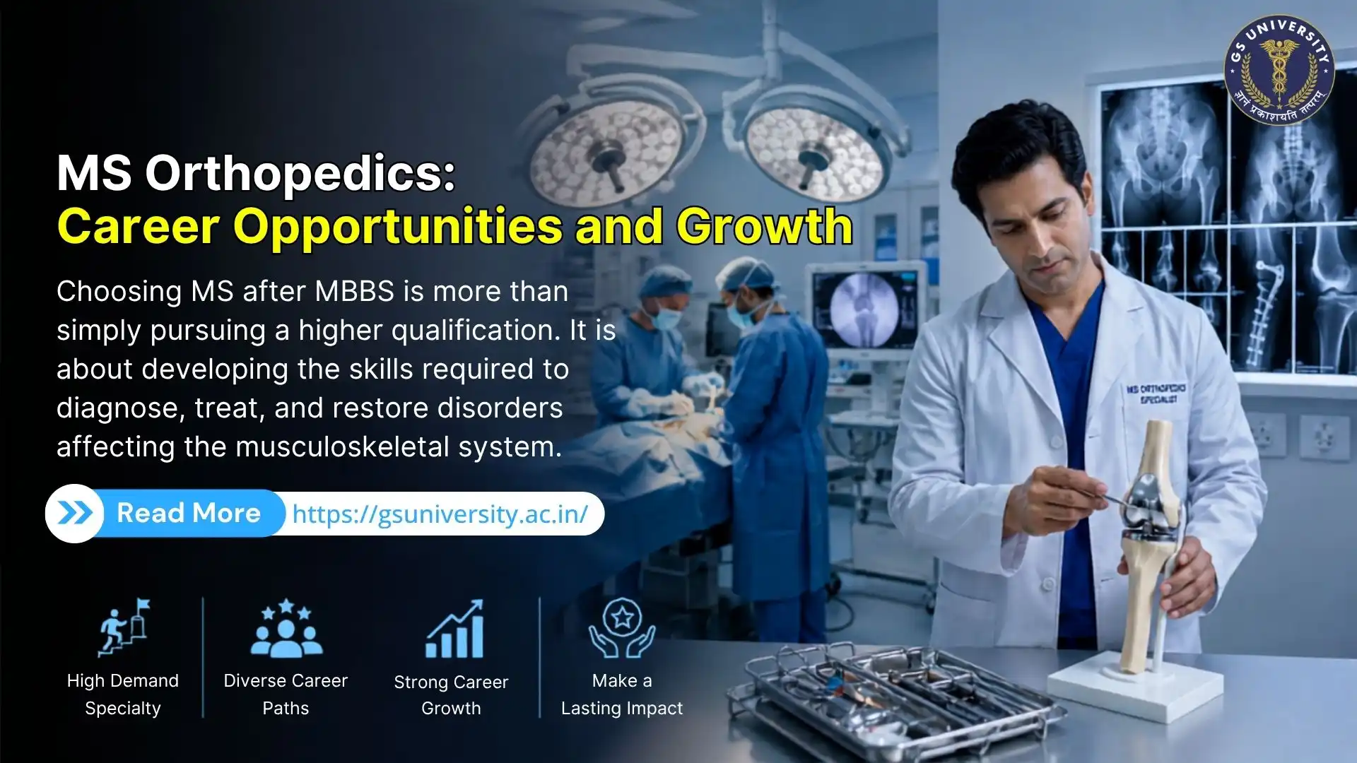 MS Orthopedics: Career Opportunities and Growth
