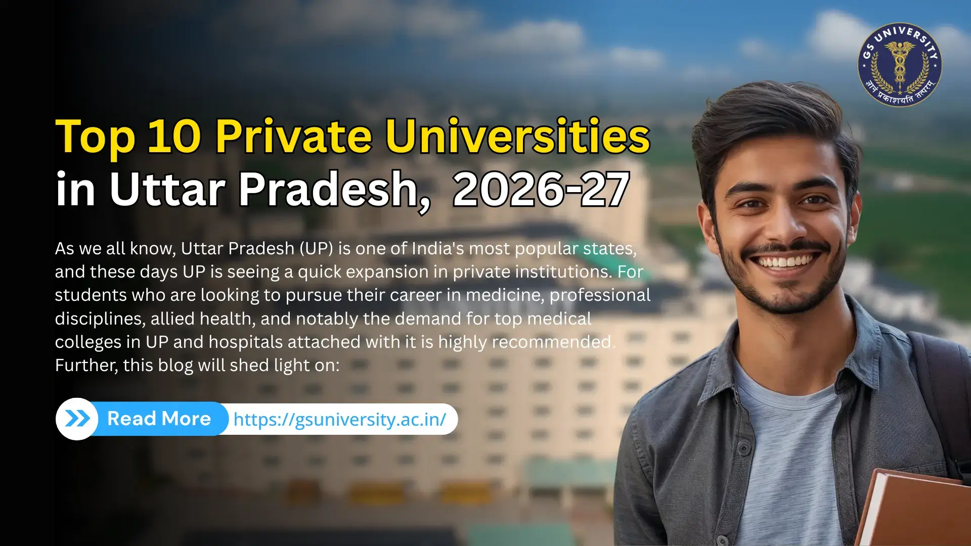 Top 10 Private Universities in Uttar Pradesh, India 2026-27 